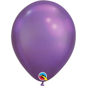 Balony QL 11 cali, chrom purpurowy 1 szt.