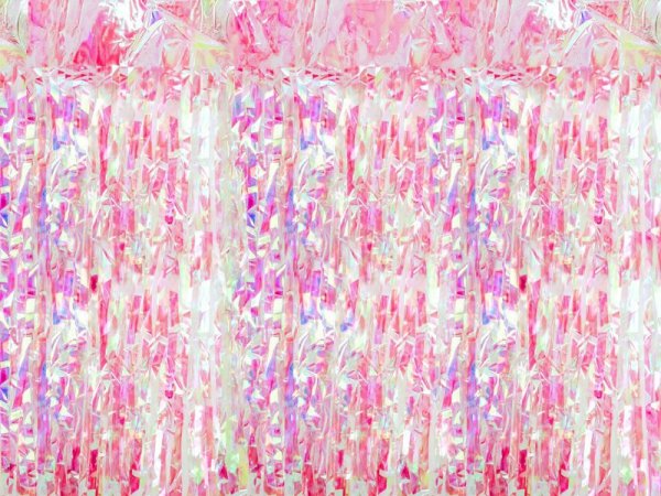 Kurtyna Party, opalizujący różowy, 100x200cm