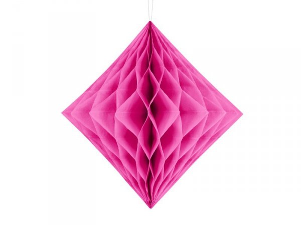 Diament bibułowy, ciemny różowy, 30cm