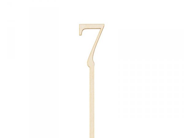 Drewniane numery na stół, 25 cm (1 op. / 10 szt.)