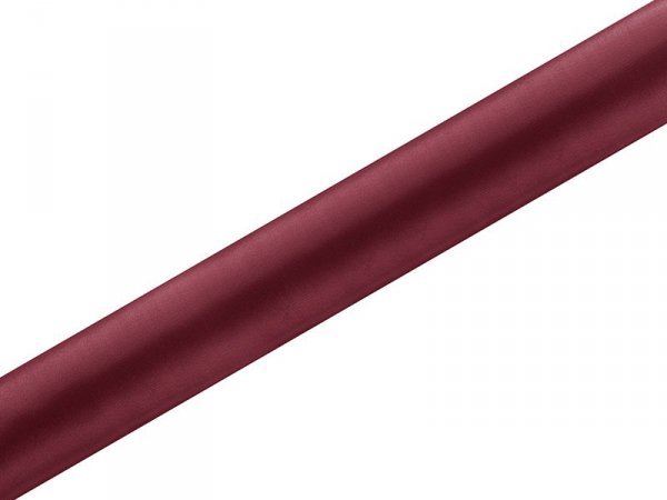 Satyna gładka, bordo, 0,36 x 9m (1 szt. / 9 mb.)