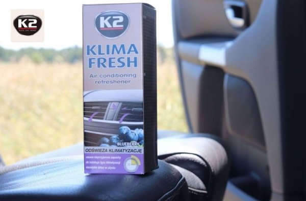 K2 KLIMA FRESH Granat do odświeżania klimatyzacji Blueberry 150g