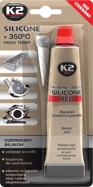 K2 B240 Silikon czerwony wys.temp.350C 85g