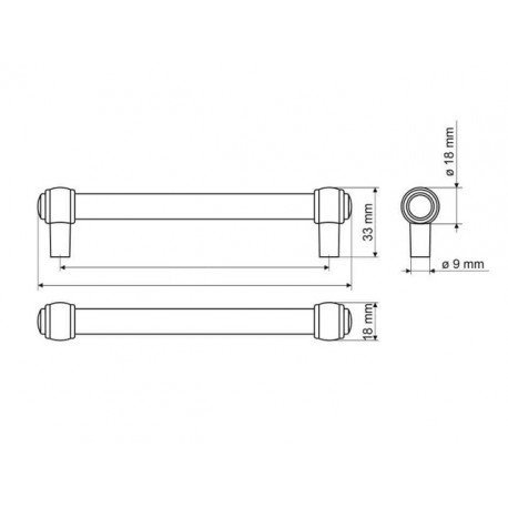 Uchwyt Gamet RE23-0448-G0031 stare srebro