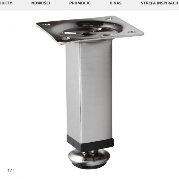 Nóżka meblowa kwadratowa D-737-3 100mm Chrom