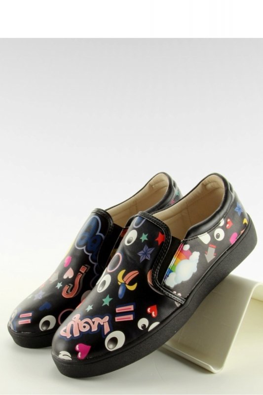 Slipony komiksowe 6120 black Slipony komiksowe 6120 black