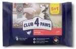 Club4 Paws saszetki dla szczeniąt zestaw z indykiem 6x80g