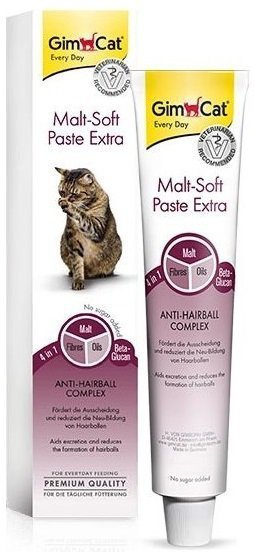GimCat  Malt-Soft Paste Extra pasta dla kota przeciw kulom włosowym 50g