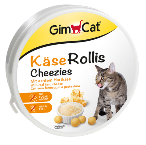 Gimcat Kase Rollis serowe przekąski dla kota 400 tabletek
