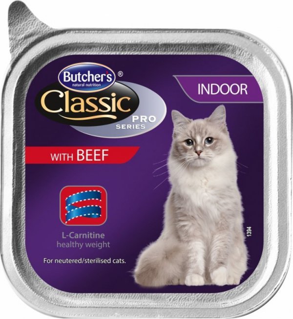 Butchers Szalka Indoor pasztet dla kota z wołowiną 100g