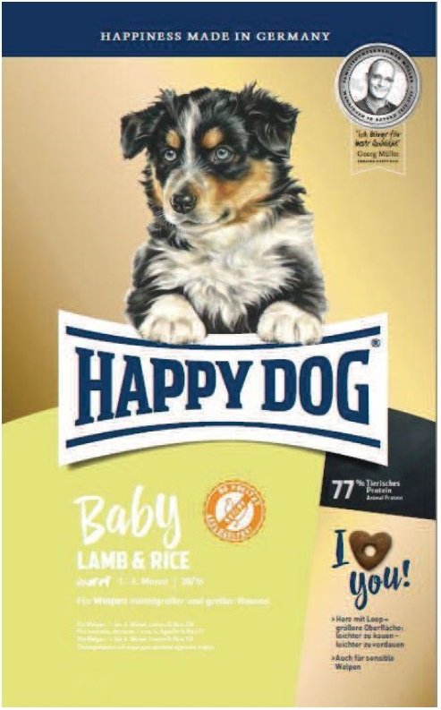 happy dog baby lamb & rice 10kg