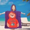 PonchoCotton World Plażowe Dziecięce z kapturem 60x60