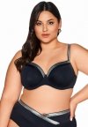 Biustonosz kąpielowy full cup Ava SK 224 Black Maxi