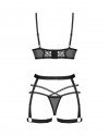 Komplet Obsessive Blomentis 3-Pcs XS-2XL