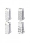 Torba Paw AL-2 Set 4 Białe Grafika A'10