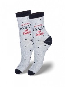 Skarpety Milena 0200-039 Najlepsza Babcia 37-41