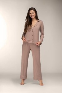 Piżama Mademoiselle Sommeil CC0153 Mocca Ease dł/r S-XL rozpinana