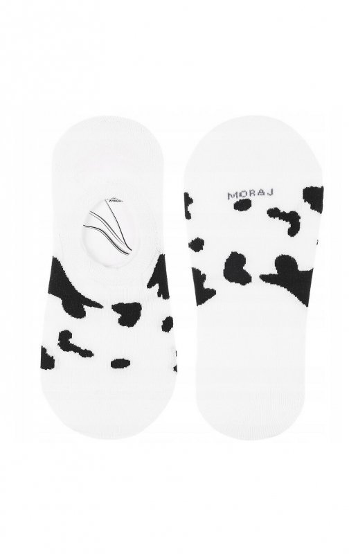 Baleriny Moraj CDB200-397 Czarne i Białe 35-41