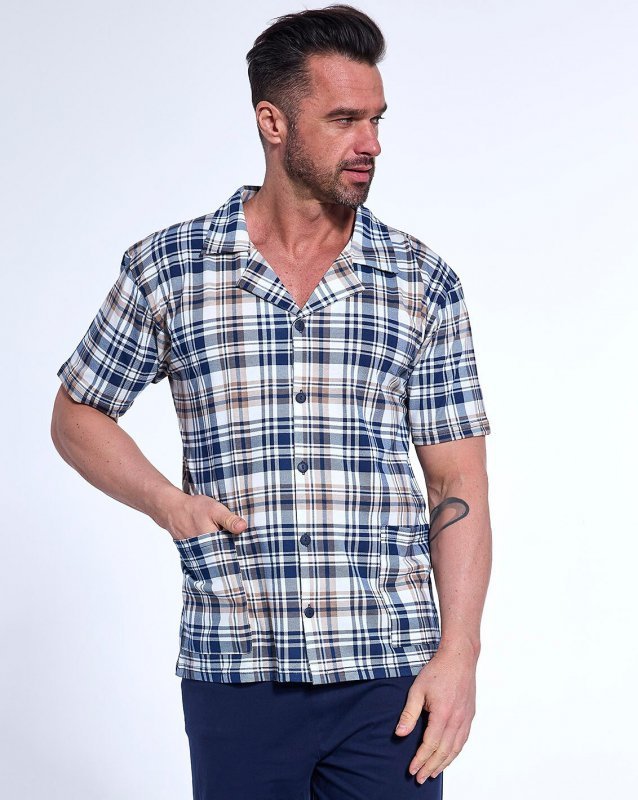 Piżama Cornette 318/54 kr/r 3XL-5XL męska rozpinana