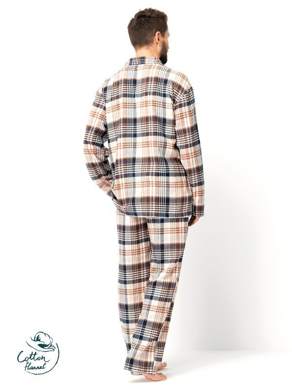 Piżama Key MNS 443 B25 dł/r M-2XL rozpinana męska