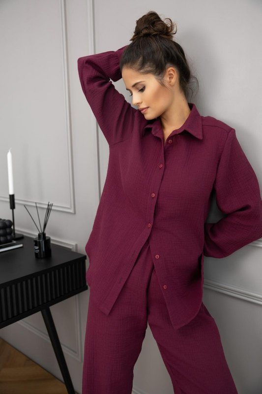 Piżama Sensis Colette dł/r Muślin S-XL rozpinana