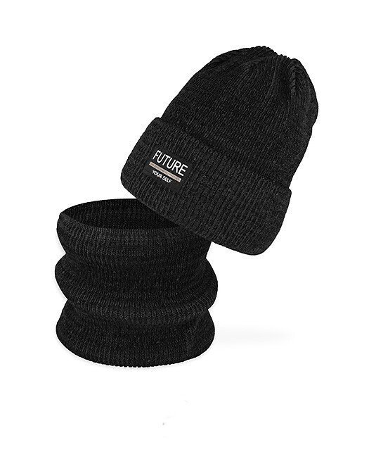 Komplet AJS 50-268 Czapka+komin chłopięcy