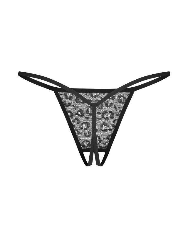 Stringi Obsessive Bianca crotchless Thong 2-Pack A'2 S-3XL