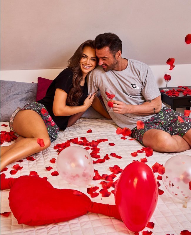 Piżama Cornette 520/334 Love Symbols kr/r S-XL