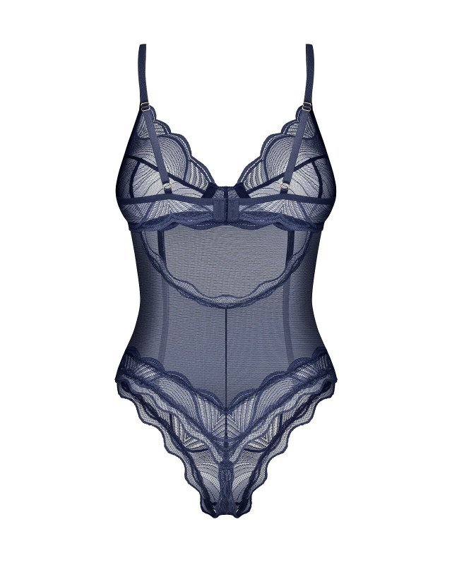 Body Obsessive Nightly Blue Crotchless Teedy XS-2XL