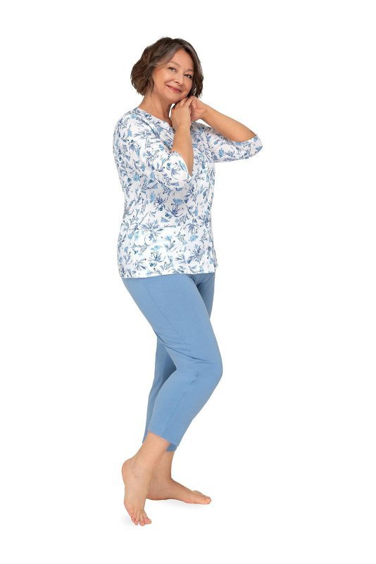 Piżama Martel Maria II 201 3/4 3XL-4XL damska rozpinana