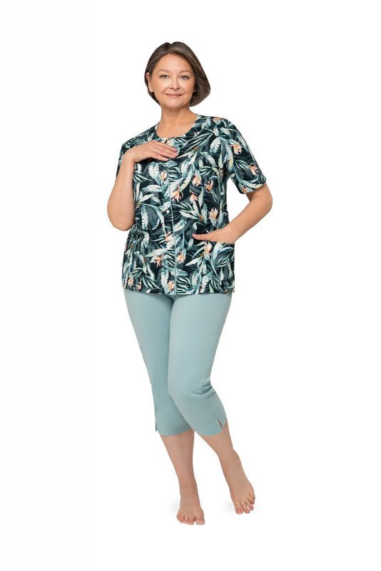 Piżama Martel Maria I 200 kr/r 3XL-4XL damska rozpinana