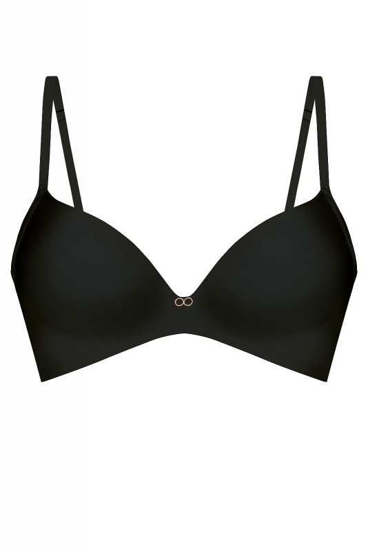 Biustonosz push-up bez fiszbin Mefemi Amelia Czarny