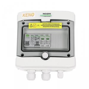 Rozdzielnica przyłączeniowa AC z ogranicznikiem przepieć typ 2, 16A 1-F, RCD 300mA typ A