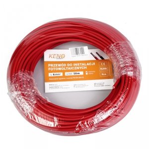 Przewód KENO 6mm² czerwony opakowanie 50m