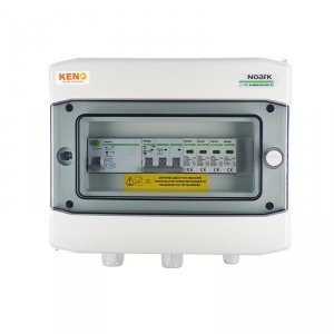 Rozdzielnica przyłączeniowa AC z ogranicznikiem przepieć typ 2, 20A 3-F, RCD 100mA typ A