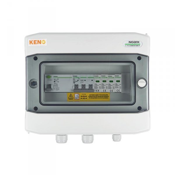 Rozdzielnica przyłączeniowa AC z ogranicznikiem przepieć typ 2, 16A 3-F, RCD 300mA typ A