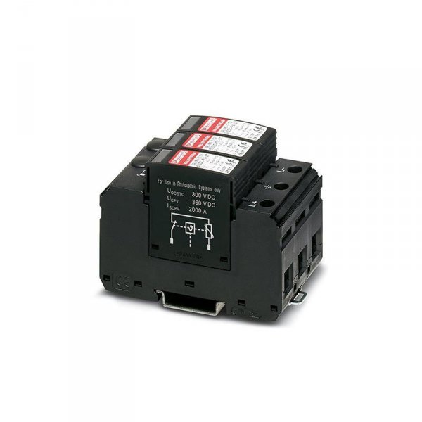 Ogranicznik przepięć 600V DC Typ 2, Phoenix, OCHRONA PV VAL-MS 600DC-PV/2+V