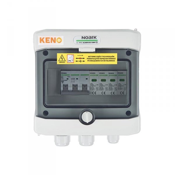 Rozdzielnica przyłączeniowa AC z ogranicznikiem przepieć typ 2, 16A 3-F