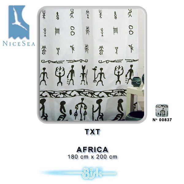 Zasłonka prysznicowa TXT 180x200 Africa