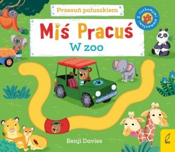 Miś Pracuś. W zoo. Przesuń paluszkiem - stan outletowy