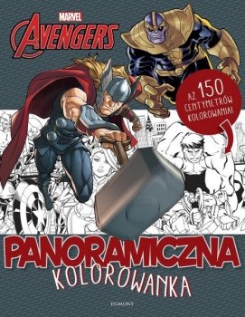 Marvel Avengers. Panoramiczna kolorowanka