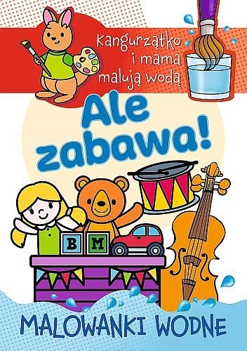 Kangurzątko i mama malują wodą. Ale zabawa!