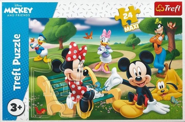 Myszka Miki w gronie przyjaciół. Puzzle maxi 24 elementy