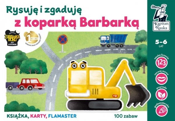 Kapitan Nauka. Rysuję i zgaduję z koparką Barbarką, Anna Grabek, Bożena Dybowska