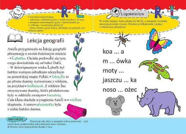 Gimnastyka języka. Czytanki logopedyczne 6-8 lat, Agnieszka Kostuń, SBM