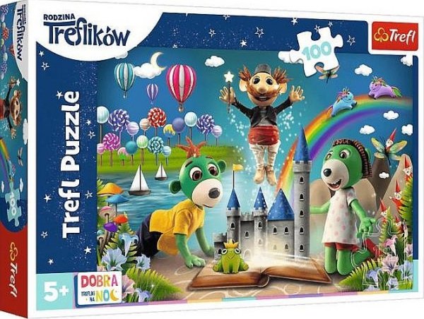 Rodzina Treflików. Bajkowy wieczór. Puzzle 100 elementów