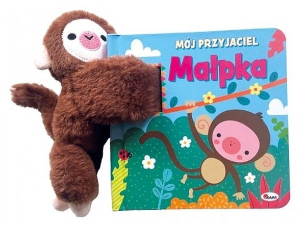 Mój przyjaciel małpka. Książka z maskotką