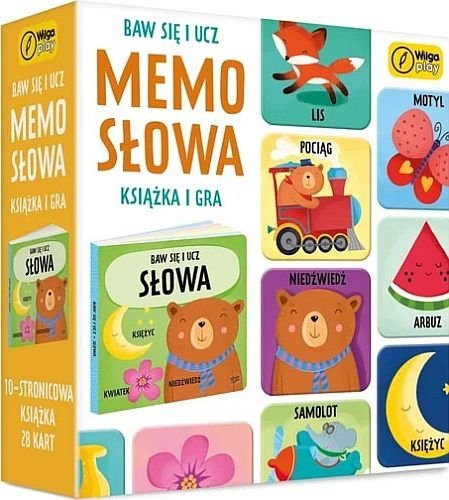 Baw się i ucz. Memo Słowa. Gra i książka