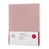 Prześcieradło jersey z gumką 220x200 cm z bawełny kolor pudrowy róż 125 g/m2 Design 91 