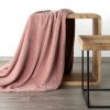 DESIGN 91 Koc CINDY 4 miękki i miły w dotyku z wytłaczanym wzorem 150x200 cm Różowy 
